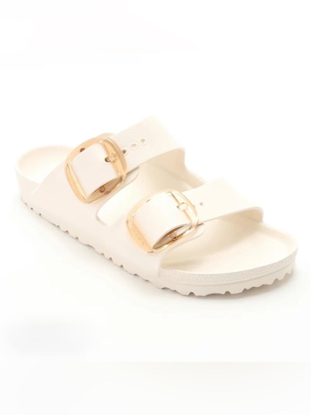 Birkenstock Arizona Big Buckle Slide Sandal - Eggshell